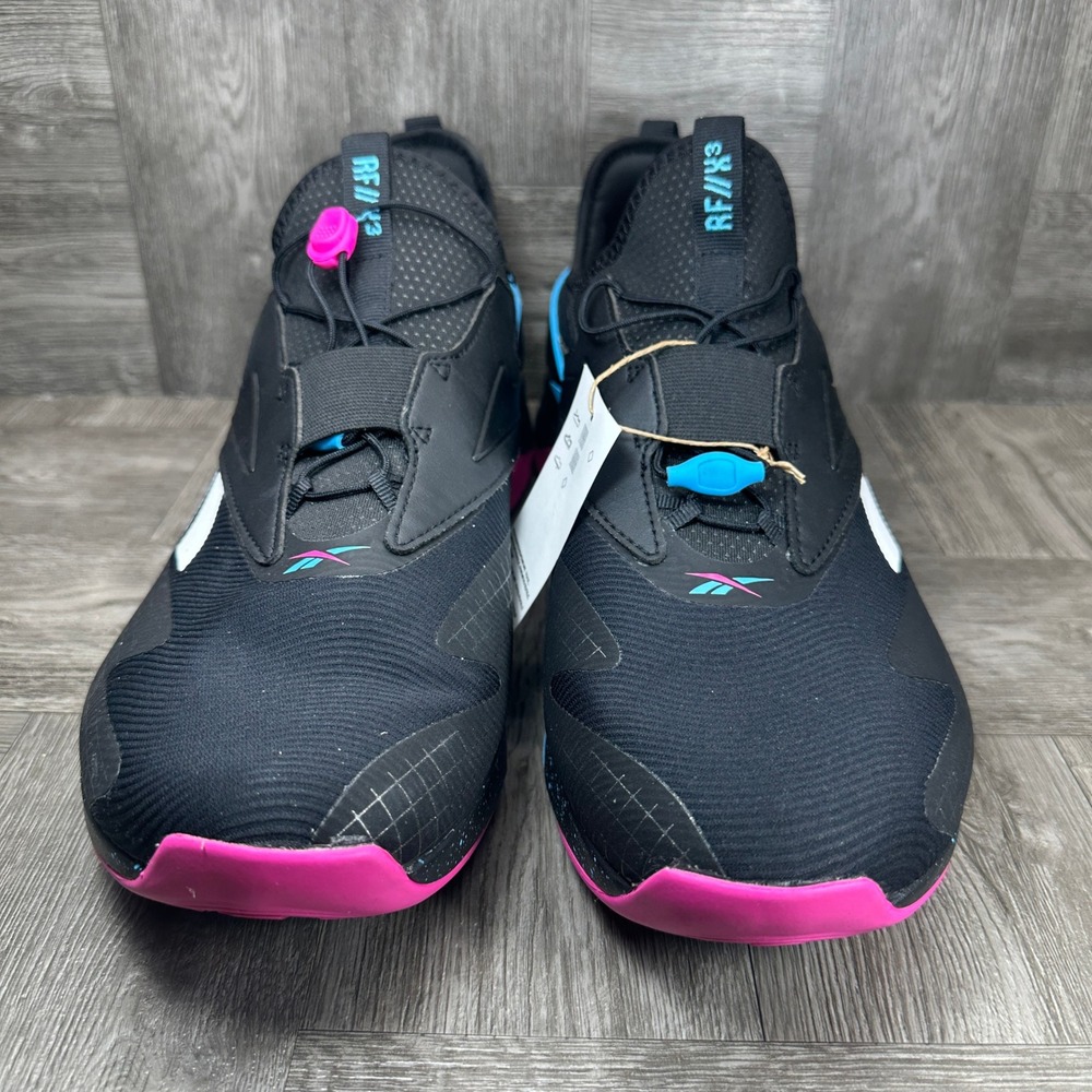 Reebok Nano X3 Froning Mens 13 Black Pink Cyan Training Gym Shoes NEW - Picture 4 of 8